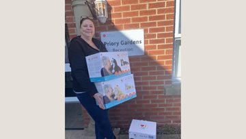 A wonderful donation gifted to Priory Gardens care home